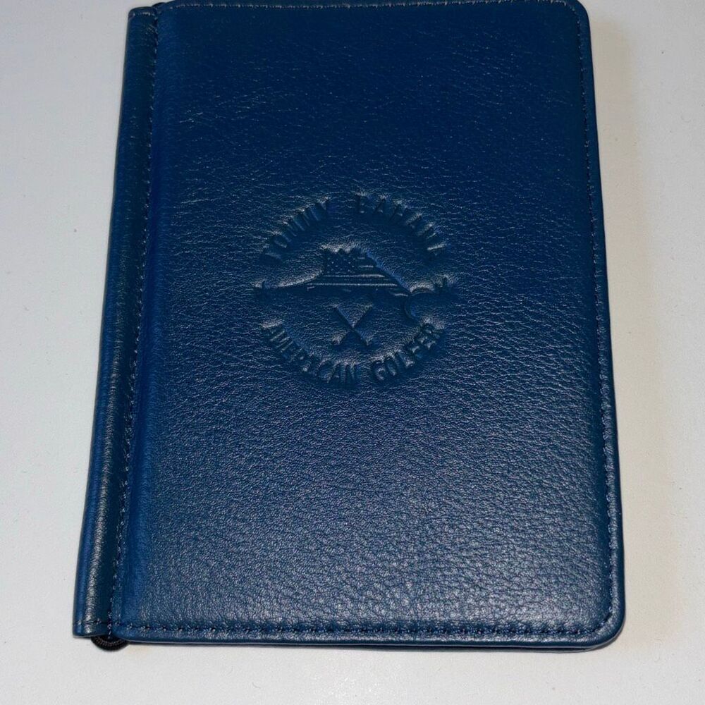 Tommy Bahama American Golfer leather passport score card holder